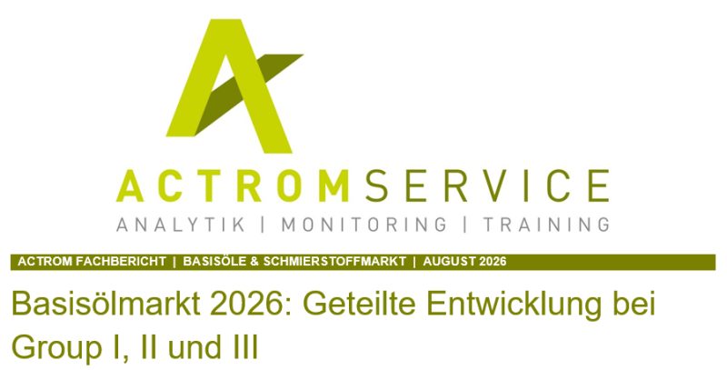 Basisölmarkt 2026: Geteilte Entwicklung bei Group I, II und III